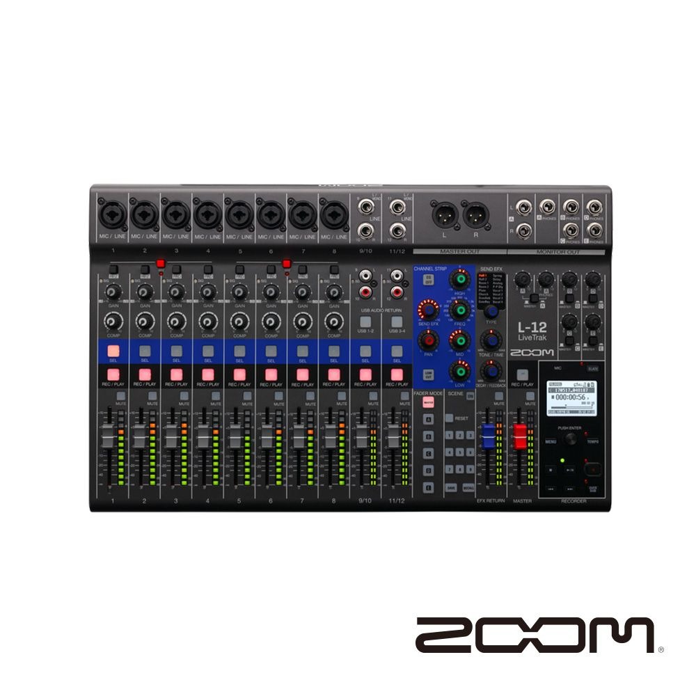 【Zoom 】Livetrak L-12 混音座／錄音介面 公司貨