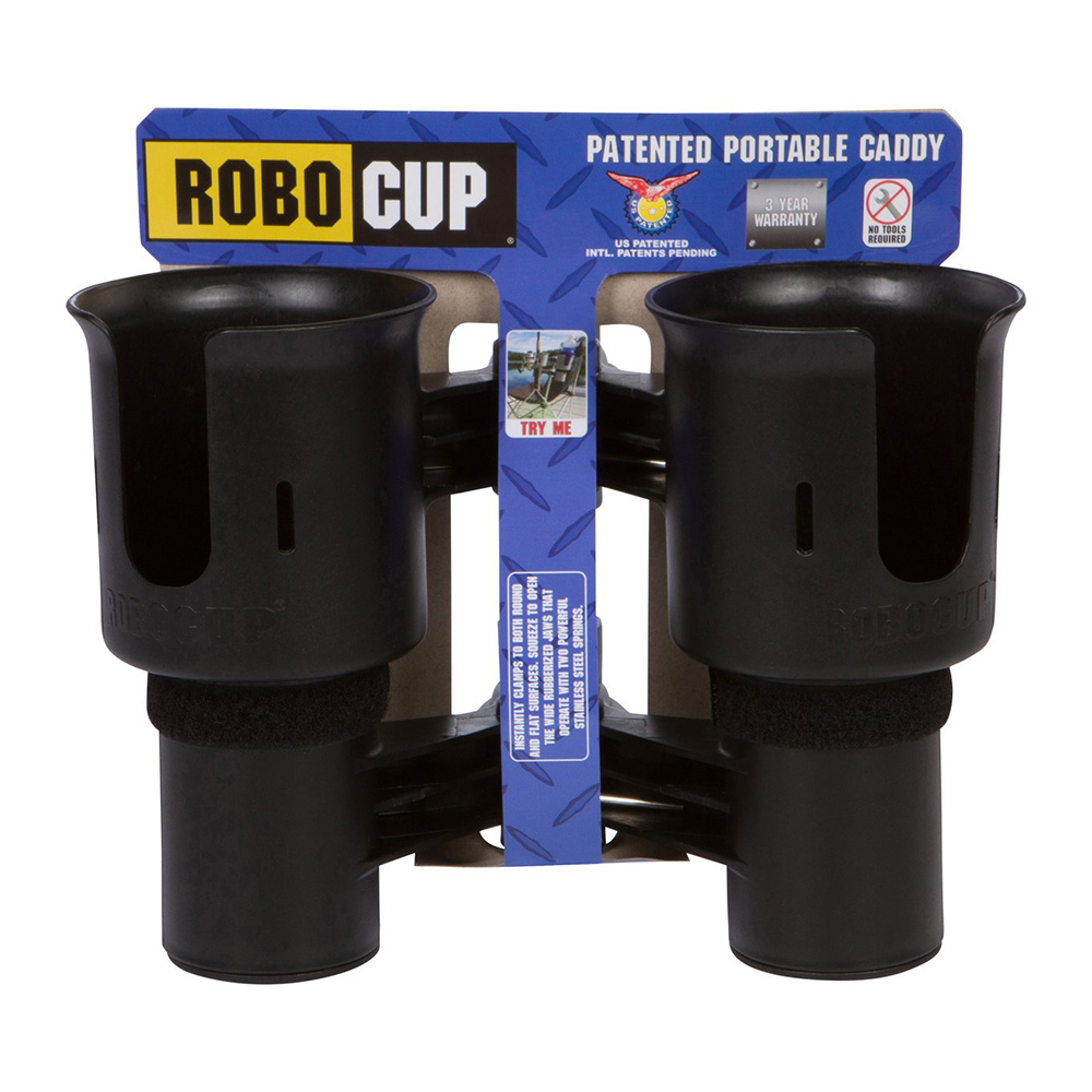 美國 Robocup 多功能雙杯置物夾 - 黑