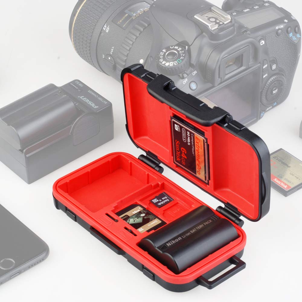 LENSGO 雙電池記憶卡保護盒(拉桿箱型)