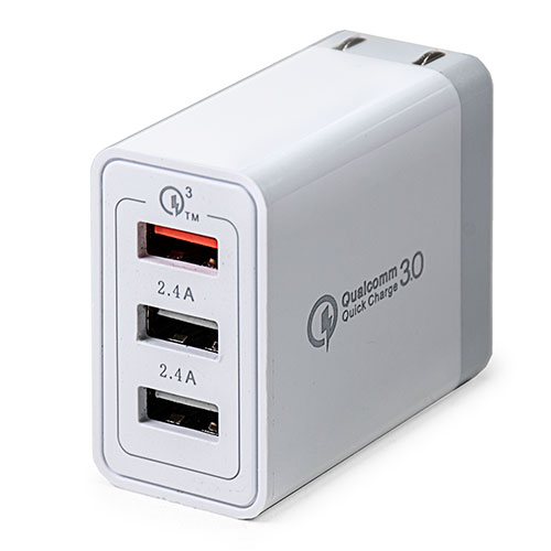 DPL 3A 大電流USB 高速充電器(3槽)