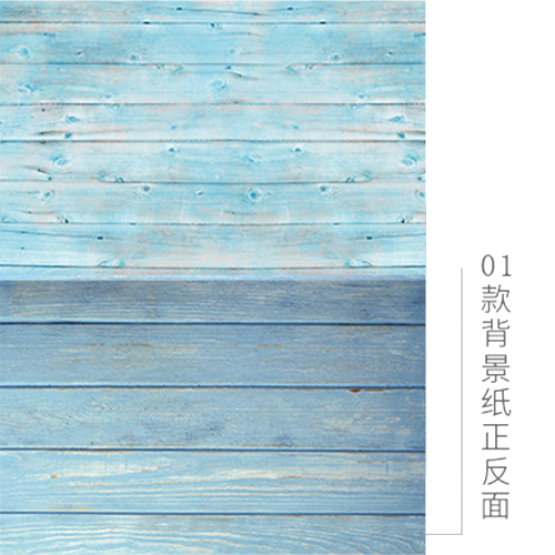 KEYSTONE 雙面低反光仿真背景紙-01藍色木紋