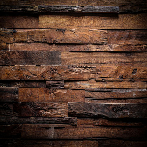 KEYSTONE 絨面背景布-棕色木板紋200*150CM