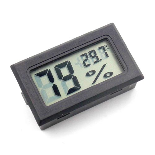 嵌入式數位溫濕度計(黑色)
