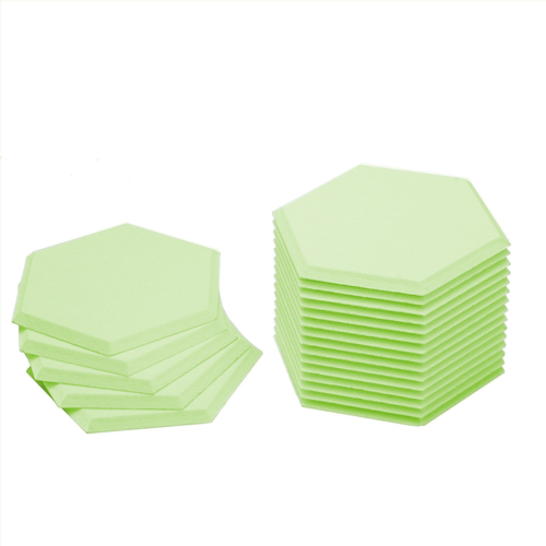 KEYSTONE 六角形聲學纖維吸音板20片裝-005淡綠