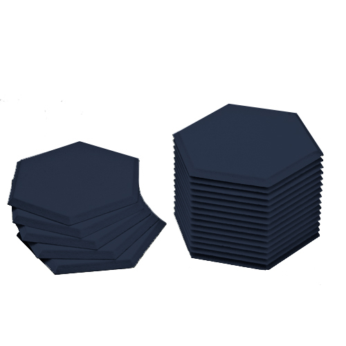 KEYSTONE 六角形聲學纖維吸音板20片裝-030深青