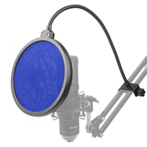 Keystone 雙層錄音防噴罩(藍)