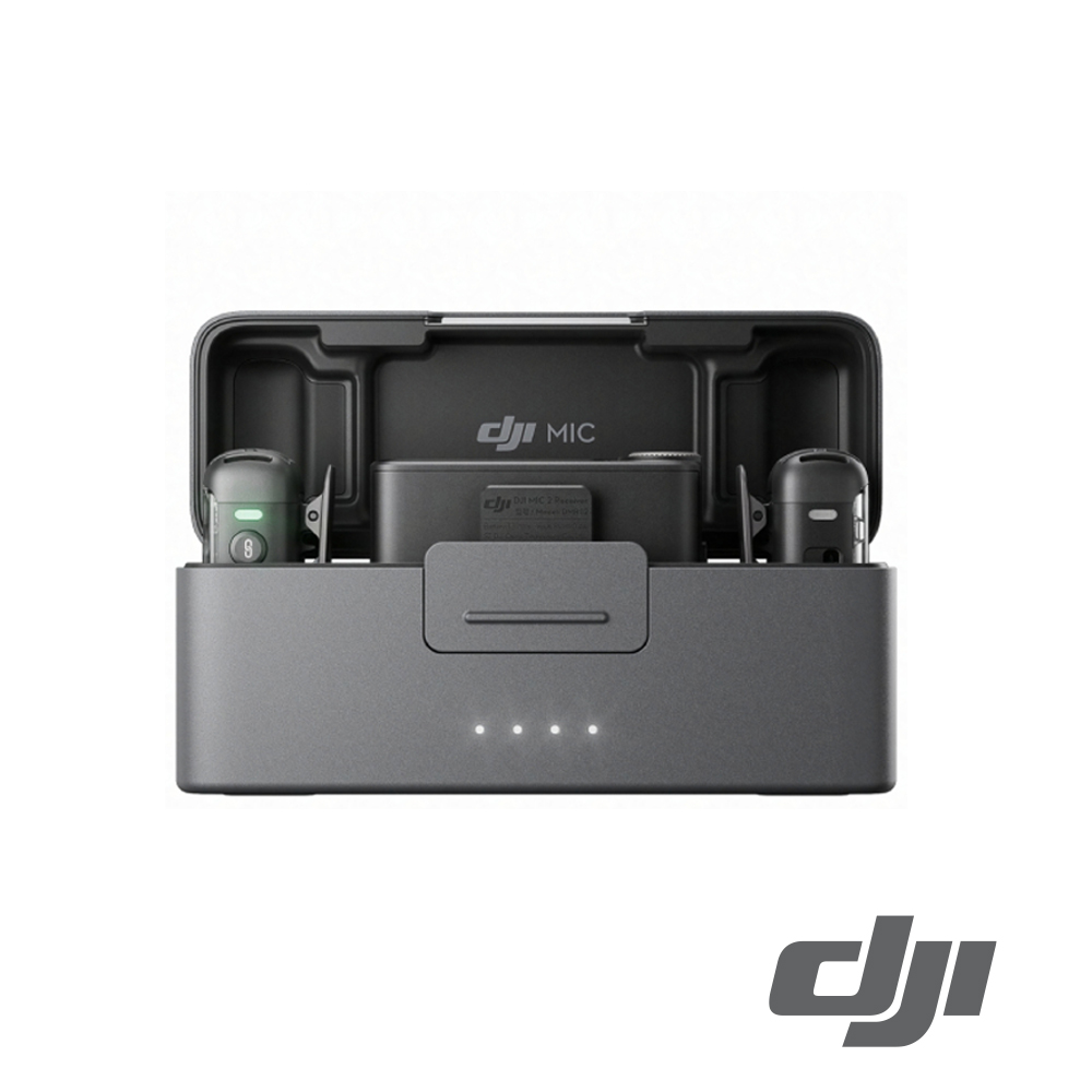 預購【DJI】MIC 2 無線一對二麥克風 (兩發一收 含充電盒) 公司貨
