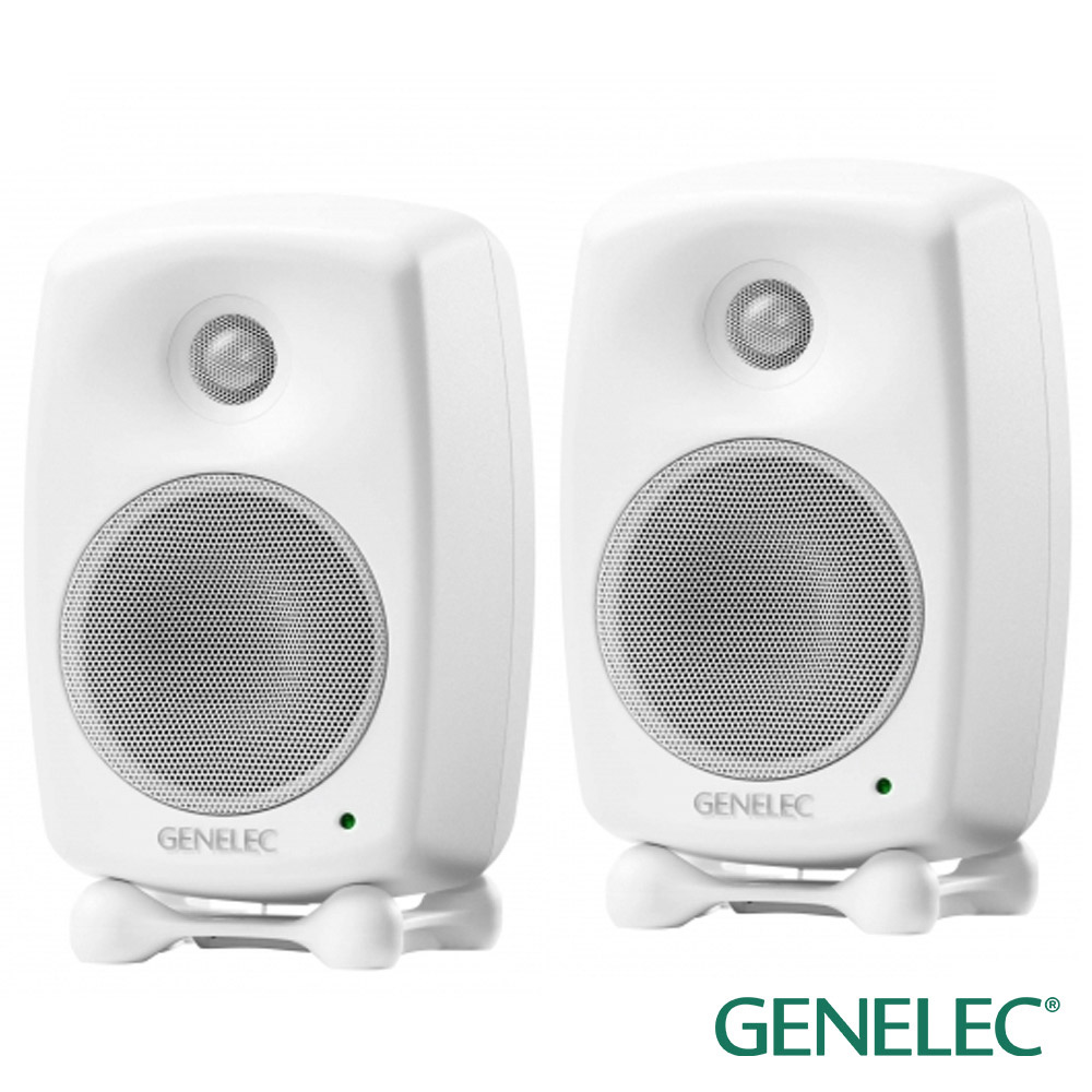 【GENELEC】兩音路主動式監聽喇叭/白色（一對 ） 公司貨 8020D-WT