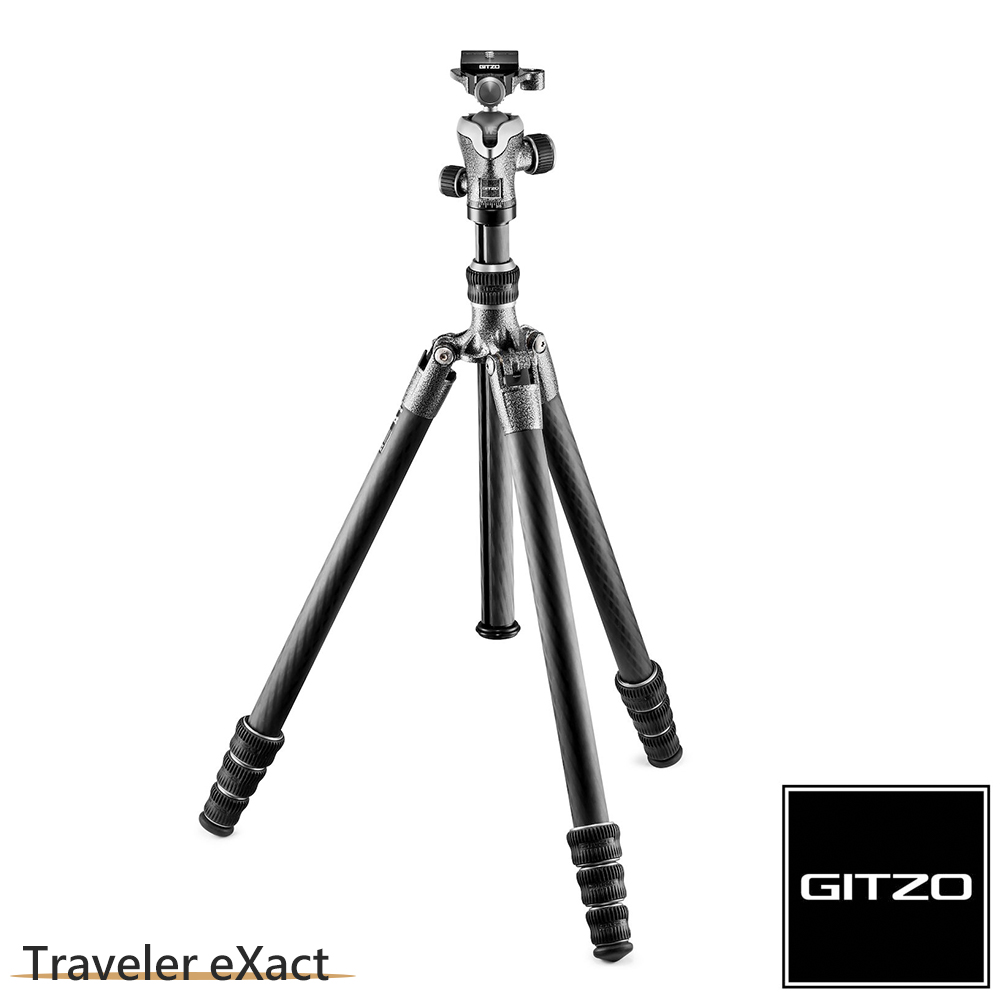 【GITZO】Traveler eXact 碳纖維三腳架雲台套組 1號4節 旅行家系列 GK1545T-82TQD 公