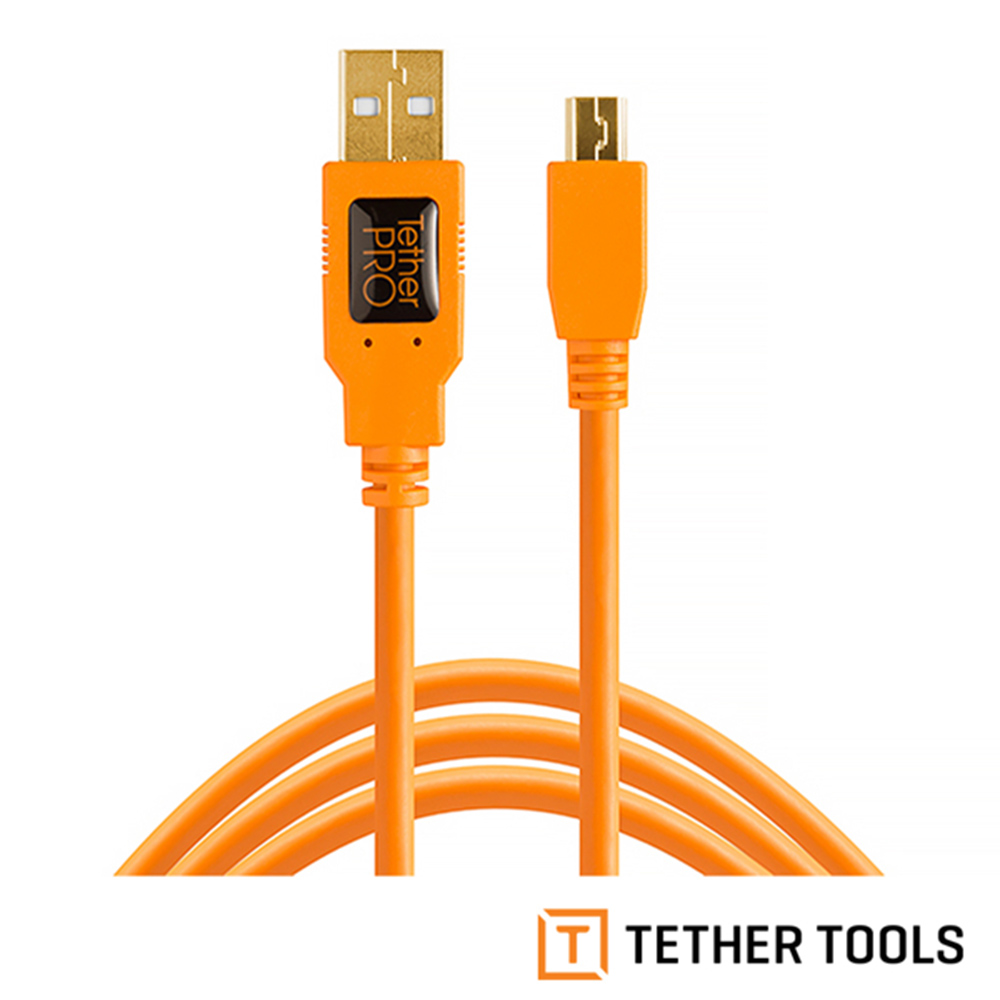 【TETHER TOOLS】USB2.0轉MINI B 5PIN 傳輸線 4.6M 公司貨 CU5451