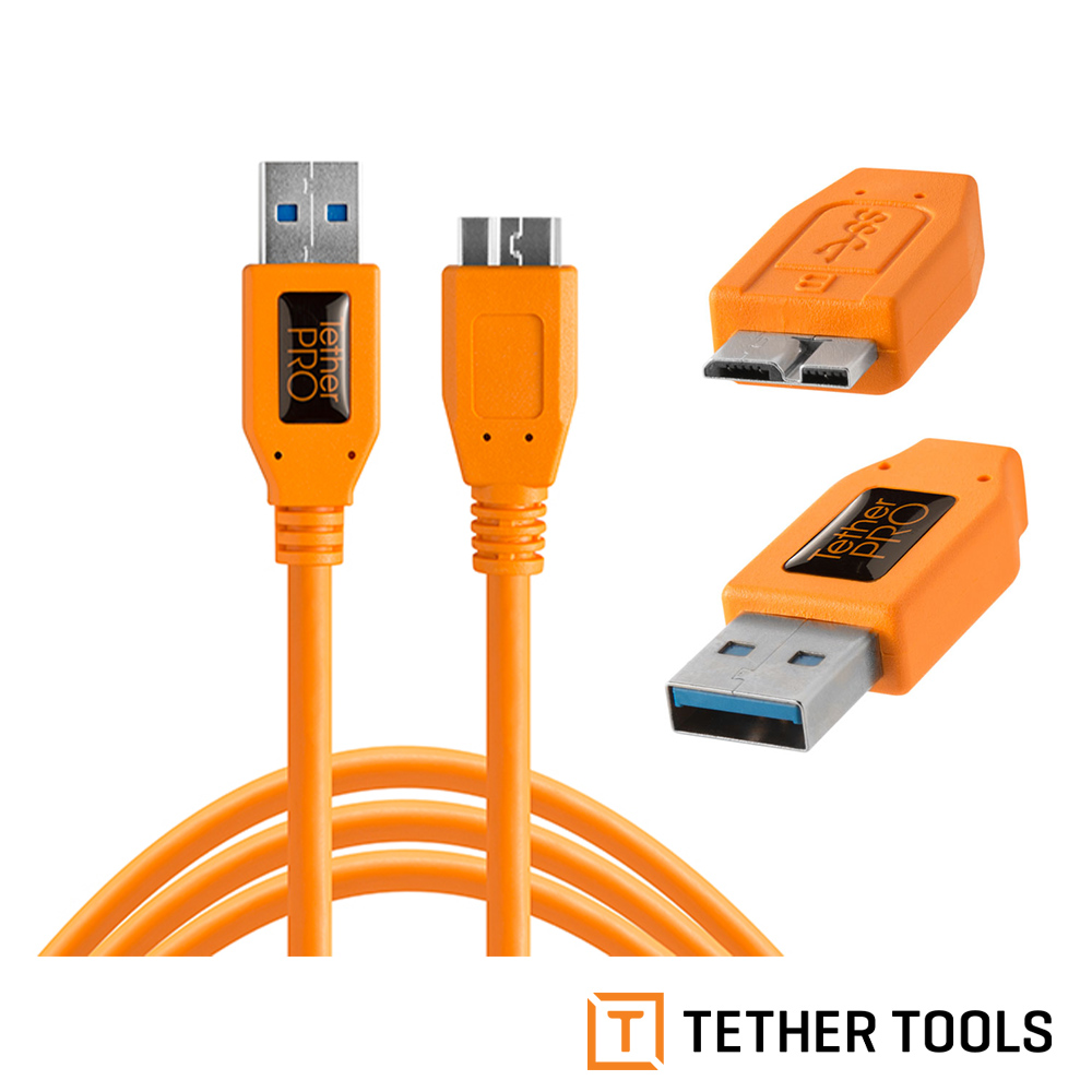 TETHER TOOLS】CU5454 USB3.0 轉 USB3.0 Micro-B 傳輸線 4.6M 公司貨