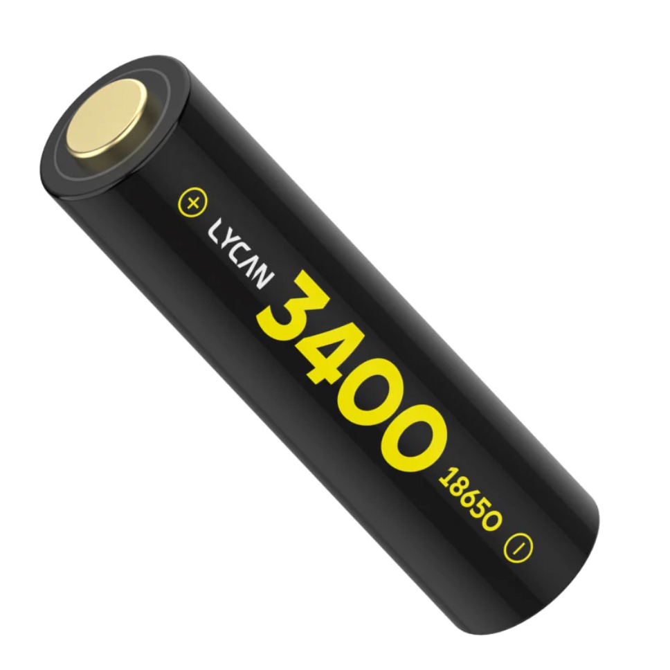 【LYCAN】18650-3400mAh 可充式鋰離子電池