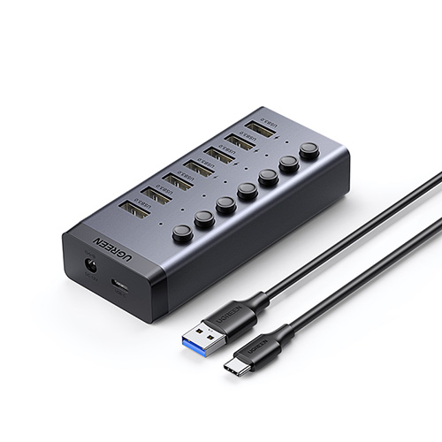 綠聯 鋁合金7 Port USB3.0 供電型集線器