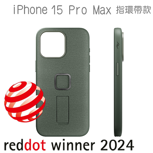 PEAK DESIGN iPhone 15 Pro Max 易快扣手機殼附指環帶 (鼠尾草綠)