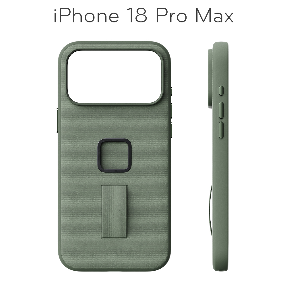 PEAK DESIGN iPhone 18 Pro Max 易快扣手機殼附指環帶 (鼠尾草綠)