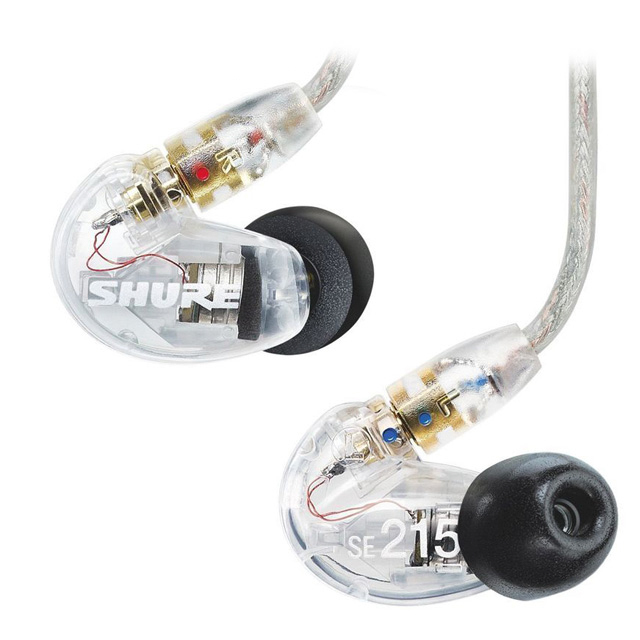SHURE SE215 專業錄音室監聽耳機(透明)