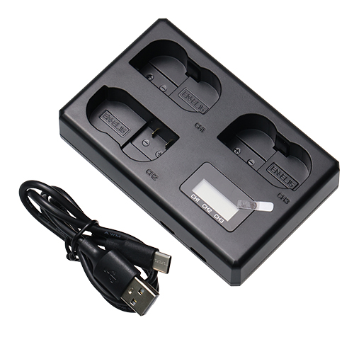RUIBO  LCD三槽鋰電池充電座 for Nikon EN-EL15
