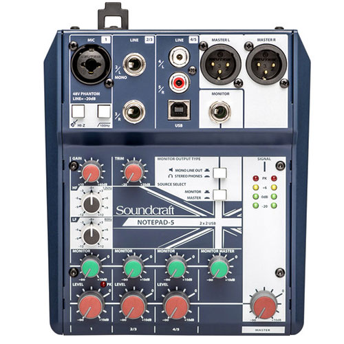 Soundcraft Notepad-5 USB混音機