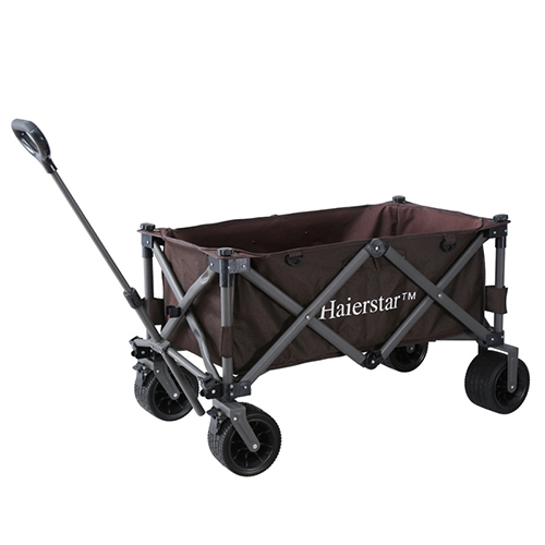 Haierstar 大輪摺疊設備收納車(咖啡色)
