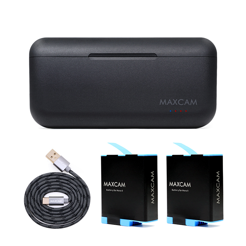 MAXCAM GoPro Hero 10/9 三充電池盒套組