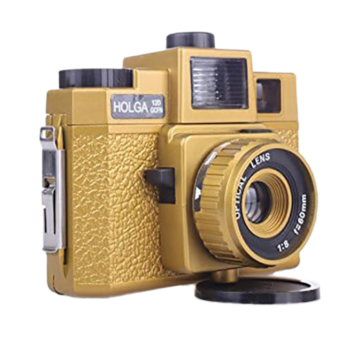 HOLGA 120GCFN金色玻璃鏡頭相機(附多色閃燈)