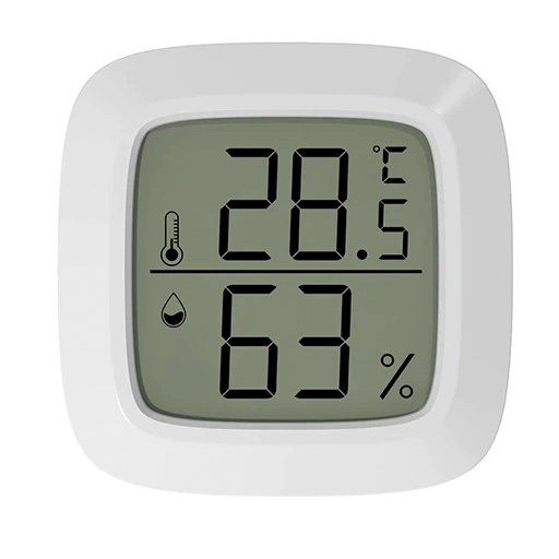 數位溫濕度計(白色)