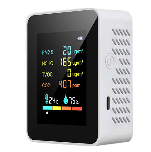 AICHO 6合1空氣品質檢測器(白)