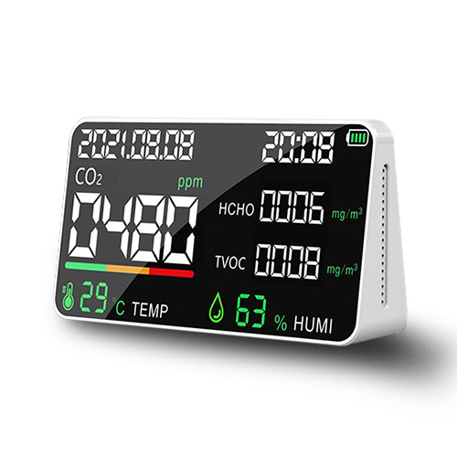 AICHO 大螢幕多功能空氣品質檢測器(白)