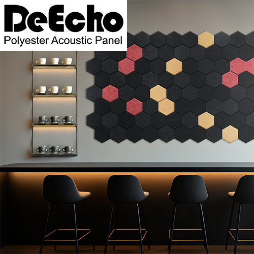 DeEcho 靜音藝術牆貼-黑曜熱金