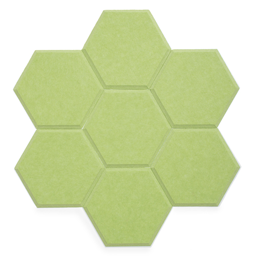 KEYSTONE 六角形聲學纖維吸音板20片裝-果綠