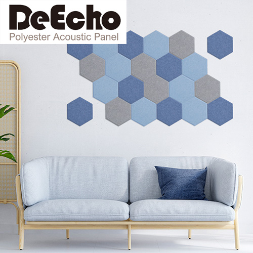 KEYSTONE 六角形DeEcho 吸音板60片配色套裝-月藍天