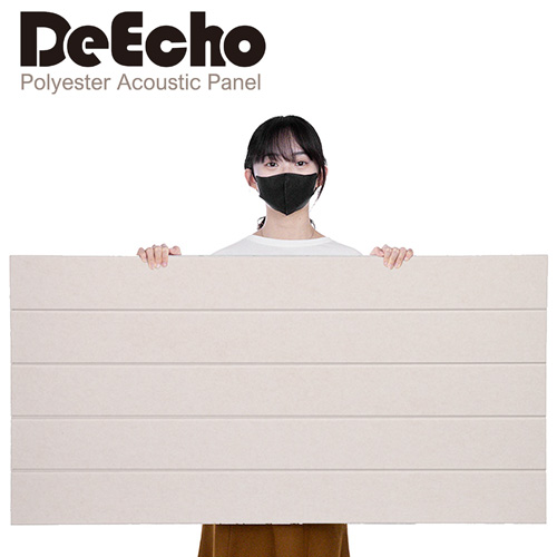 DeEcho 吸音板 120X60cm 8片裝-V槽直線/001淺駝