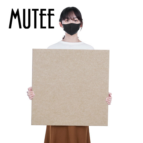 MUTEE 吸隔音板60X60cm 8片裝-純駝/倒角