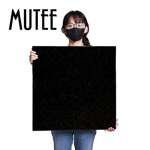 MUTEE 吸隔音板60X60cm 8片裝-黑/倒角