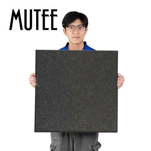 MUTEE 吸隔音板60X60cm 8片裝-芝麻黑/倒角