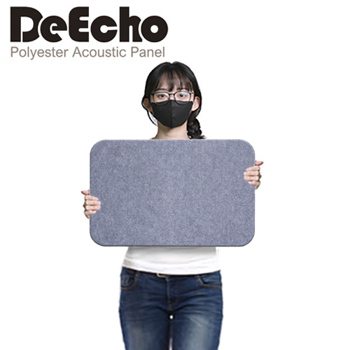 DeEcho 40*60 圓角吸音板(15mm淺灰)