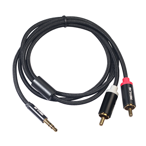 Keystone 鍍金3.5mm 轉2RCA 音頻轉接線1.8m