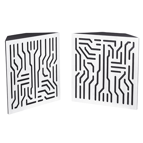 全聲實木低頻陷阱60*60*20cm (白/一對)