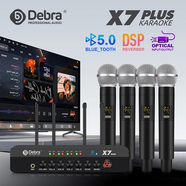 Debra X7 Plus 無線麥克風卡拉OK系統