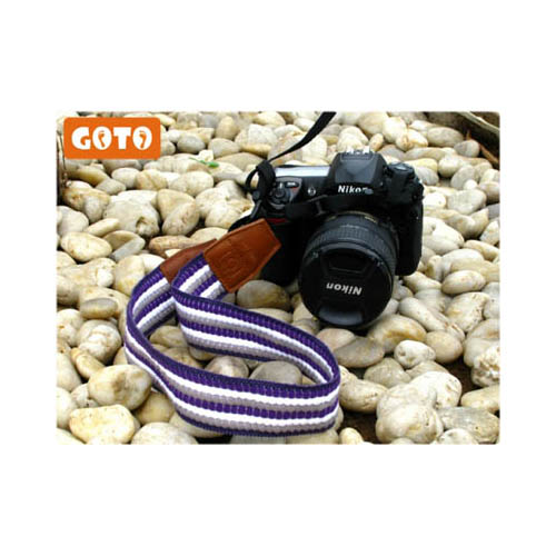 GOTO新潮相機肩帶-編織紫