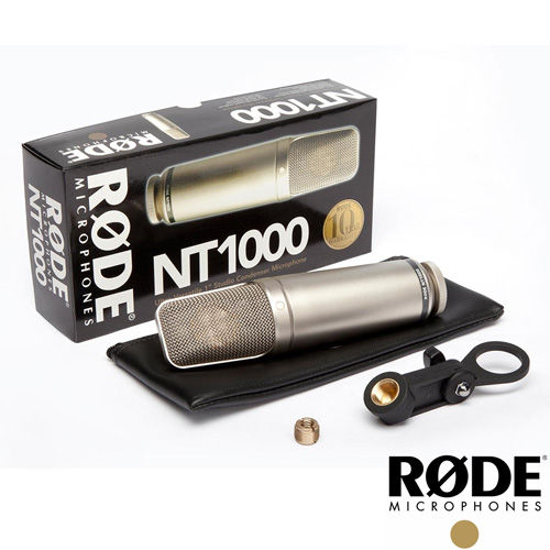 【RODE】電容式麥克風 NT1000 錄音室等級