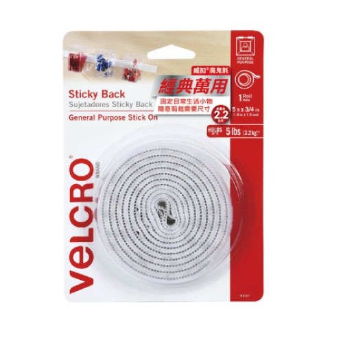 VELCRO 威扣 魔鬼氈_萬用經典-捲狀1入(1.5m*1.9cm)