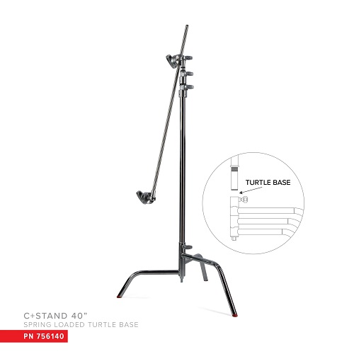 Matthews  40" C-Stand Turtle Base  可拆式燈腳  銀色 #756140