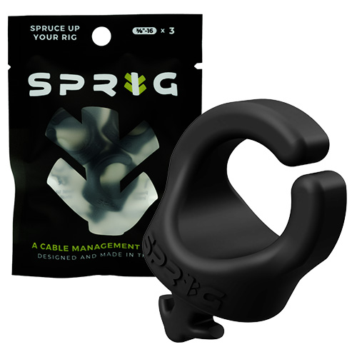【SPRIG】3/8"-16 整線扣 - 低調黑 (三入/包)