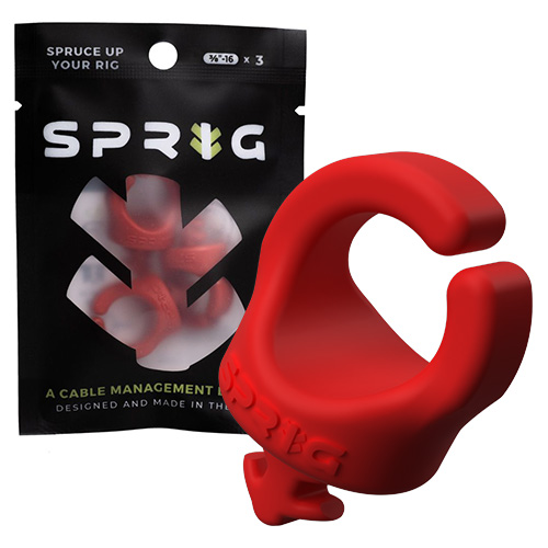 【SPRIG】3/8"-16 整線扣 - 經典紅 (三入/包)