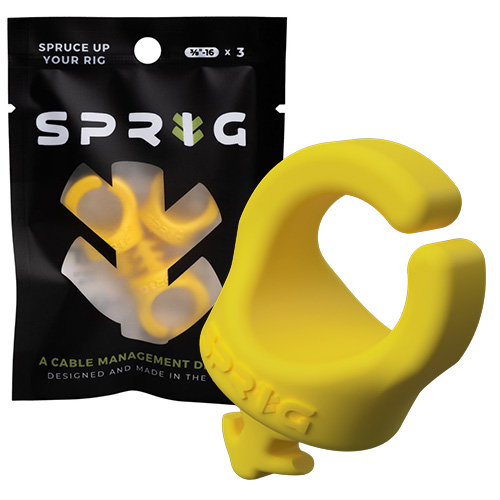 【SPRIG】3/8"-16 整線扣 - 檸檬黃 (三入/包)