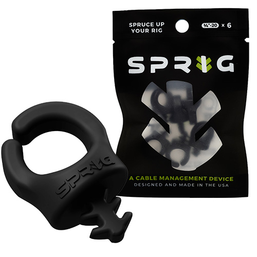 【SPRIG】1/4"-20 整線扣 - 低調黑 (六入/包)