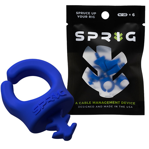 【SPRIG】1/4"-20 整線扣 - 寶石藍 (六入/包)
